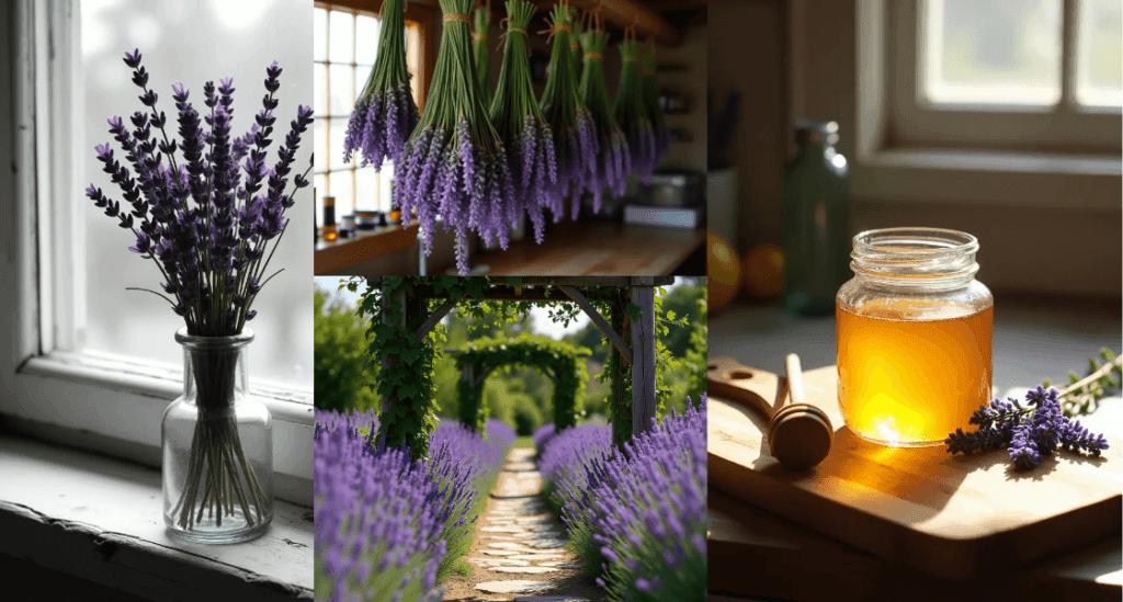 lavender collage